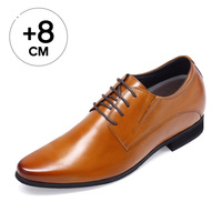 Chaussures de ville élégantes pour hommes en cuir véritable, rehaussantes de 8 cm, durables, pour affaires et mariage, vente en gros directe usine