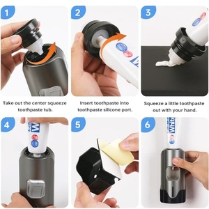 Wall Mounted Induction <b>Toothpaste</b> Squeezer Household Electric Infrared Ray Sensor Automatic <b>Toothpaste</b> <b>Dispenser</b> - Product Image 5
