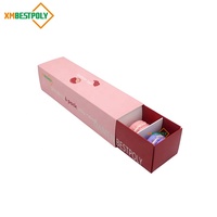 Boîte d'emballage alimentaire en papier de qualité alimentaire pour 6 macarons, boîte à tiroir coulissant avec insert séparateur, logo personnalisé