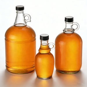Bouteilles en verre réutilisables avec poignée, en stock, 50 ml-5 L - Transparent Californie pour vin/vodka/<span class=keywords><strong>whisky</strong></span>, vente en gros - Product Image 2