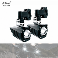 Feux de route LED haute puissance 60W pour moto, design optique Little Bird View, lumière blanche et jaune, lampe auxiliaire pour BMW