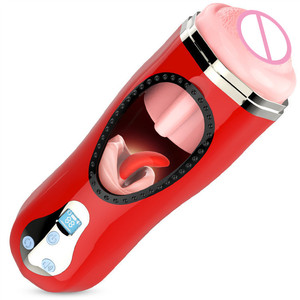 Masturbatore automatico lingua che si lecca la gola profonda riscaldamento <span class=keywords><strong>maschile</strong></span> tazza di masturbazione intelligente - Product Image 5