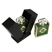 Caja de Regalo de Perfume de Cartón de Lujo con Doble Puerta Abatible y Logotipo Personalizado para Empaque de Cosméticos
