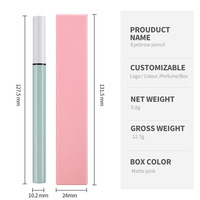 Logo personnalisé 6 couleurs Private Label Shimmer Glitter Eyeliner Waterproof Mineral Liquid Eyeliner Pen Cosmétique Makeup