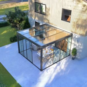 Offre spéciale Sunnyjoy Sunroom anti-corrosion coupe-vent <span class=keywords><strong>et</strong></span> étanche avec verre trempé pour serre extérieure Sunroom - Product Image 4