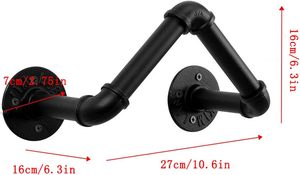 Soporte <span class=keywords><strong>de</strong></span> <span class=keywords><strong>Manguera</strong></span> <span class=keywords><strong>de</strong></span> Estilo Industrial, Soporte <span class=keywords><strong>de</strong></span> Pared para Almacenamiento <span class=keywords><strong>de</strong></span> Tuberías <span class=keywords><strong>de</strong></span> Agua, Soporte <span class=keywords><strong>de</strong></span> <span class=keywords><strong>Manguera</strong></span> Resistente y Antioxidante para <span class=keywords><strong>Manguera</strong></span> <span class=keywords><strong>de</strong></span> Agua - Product Image 3