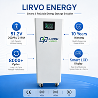 Batterie LiFePO4 LIRVO B2B 15 kWh 16 kWh 51,2 V 48 V 300 Ah 314 Ah pour système d'énergie solaire et stockage d'énergie domestique hors réseau