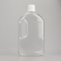 Bouteille vide en plastique de grande capacité pour désinfecter l'eau et les boissons, désinfectant pour les mains, nettoyant à l'huile, en PVC Transparent, vente en gros
