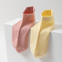 Logo personnalisé Chaussettes d'été à col ras du cou unisexes Chaussettes pour enfants en coton fin avec poignets tissés transparents Service OEM disponible