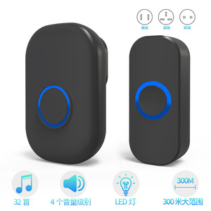 Sonnette sans fil transfrontalière, télécommande, lumière clignotante électronique intelligente à très longue portée pour la maison, dispositif d'appel pour personnes âgées - Product Image 3