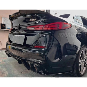 FOR BMW F44 M235i 2020-2022 M Sport Rear Lip <b>Diffuser</b> Gloss Black ABS <b>Car</b> Body Kit Bumper Parts - Product Image 2