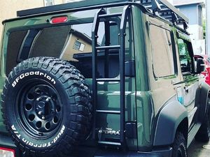 Gobison Nouveau Design Echelle latérale télescopique Kit carrosserie Accessoires pour <span class=keywords><strong>Suzuki</strong></span> <span class=keywords><strong>Jimny</strong></span> JB64 JB74 Echelle latérale - Product Image 2