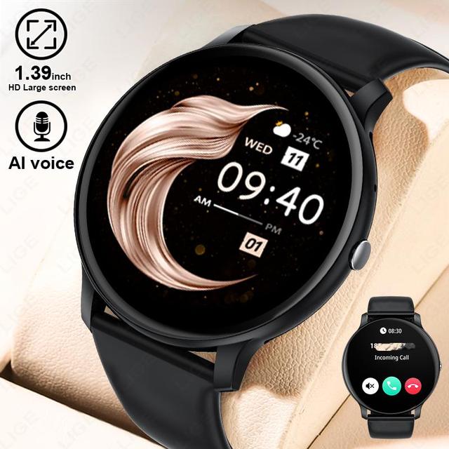 Lige BW0905 Multifunction Smartwatch Reloj Montre Intelligente Sports Mode Photo Control Weather Music Blood Pressure Smartwatch