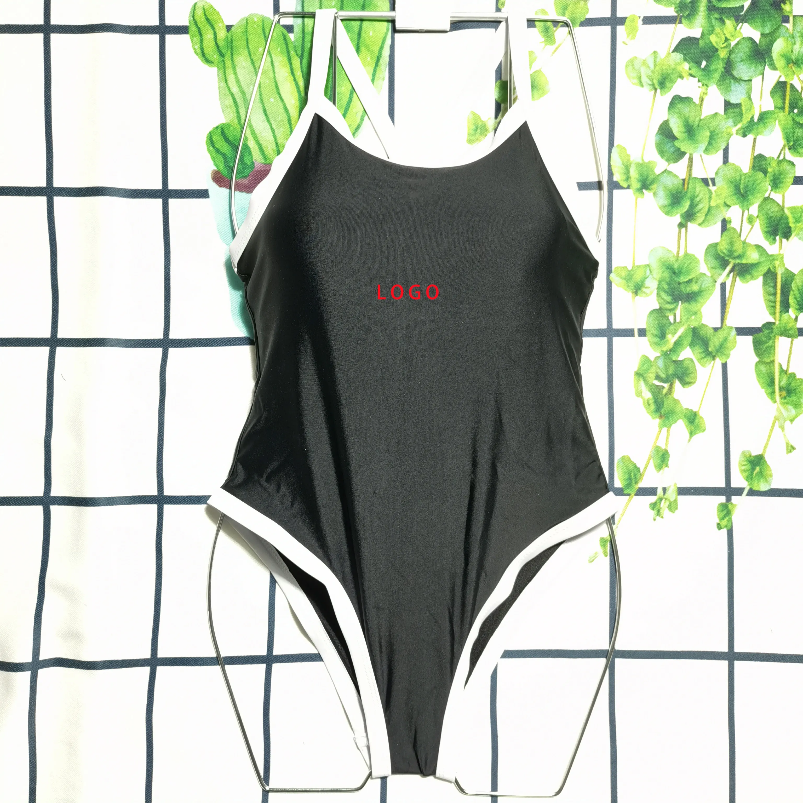 Yeni tasarımcı askısız Bodysuit Beachwear mayo kadınlar tek parça mayo 2022 Bikini mayo