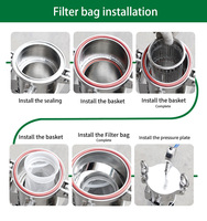 Filtro de Saco de Aço Inoxidável 20-50% Mais Espesso 1.2MPa para Filtração Industrial de Líquidos com Anel de Vedação Duplo