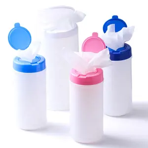 500ml 800ml Wholesale custom HDPE Plastic Bottles Plastic Canister Containers For Wet Wipes for car use