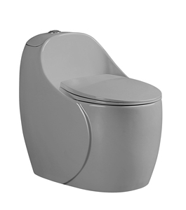 Nouveau modèle H6 <span class=keywords><strong>WC</strong></span> monobloc moderne en céramique, <span class=keywords><strong>noir</strong></span> <span class=keywords><strong>et</strong></span> <span class=keywords><strong>blanc</strong></span>, multicolore, allongé, à double chasse (flush), avec siphon en P - Product Image 3