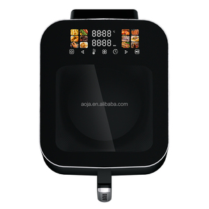Friteuse à air et four grille-pain AOJA grande capacité 10L avec écran couleur, 1700W, sans lame, en acier inoxydable, carré, électrique, pour la maison - Product Image 2