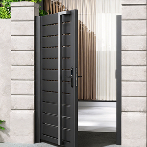 Puerta de Jardín de Aleación de Aluminio para Entrada de Villa, Puerta de Patio Moderna de Aluminio para Exterior del Hogar - Product Image 4