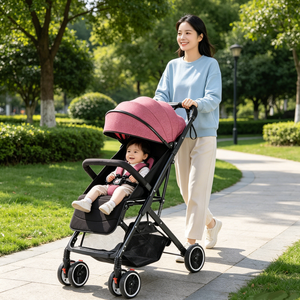 Carrito <span class=keywords><strong>de</strong></span> Bebé JXB Plegable con un Solo Clic, Fácil <span class=keywords><strong>de</strong></span> Transportar, Ligero, Todoterreno, <span class=keywords><strong>para</strong></span> Sentarse y Recostarse, <span class=keywords><strong>de</strong></span> 0 a 3 Años - Product Image 1