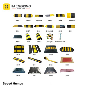 उच्च गुणवत्ता वाले हेंगसिंग sh22 रोल चेतावनी सुरक्षा एक तरह से पीले परावर्तक पोर्टेबल पीपी रबर गति 220 मिमी x 40 मिमी सीमेंट - Product Image 6
