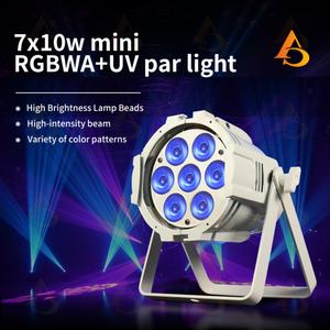 Nouveau produit personnalisé, projecteur LED PAR blanc 7 pièces 10W RGBWA UV DMX 512 - Product Image 2