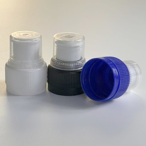 28mm 28/410 sin derrames plástico Push Pull deporte agua potable botella tapa con tapa Color personalizado - Product Image 2