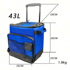 Bolsa Refrigerante Multifuncional Impermeable de 600d con Aislamiento de Papel de Aluminio, con Ruedas, 20L, para Viajes al Aire Libre - Product Image 2