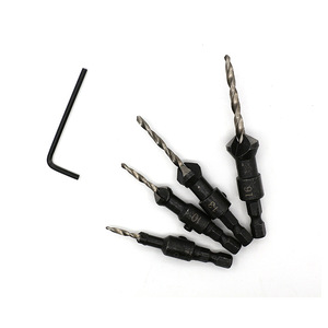 ชุดดอกสว่านเจาะรูแบบเรียวสำหรับงานไม้ 4 ชิ้น พร้อมประแจหกเหลี่ยม (6/10/13/16 ชิ้น) สำหรับงานไม้ ชุดดอกสว่านเจาะรูแบบเรียว 4 ชิ้น - Product Image 4