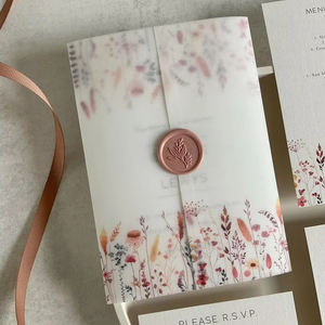 การ์ดเชิญงานแต่งงานทำจากอะคริลิคสำหรับงานเลี้ยงวันเกิดพิมพ์ลายได้ตามต้องการ - Product Image 1