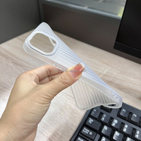 Étui en TPU transparent ondulé pour 16 Pro Max 15 14 13 12 11 Prix d'usine Étui de protection antichoc