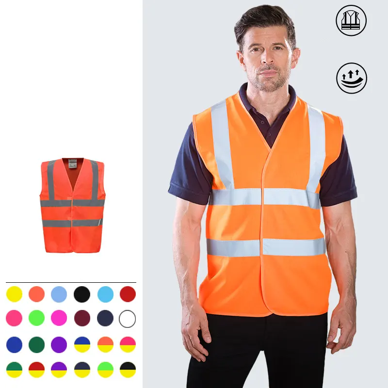 Super Quality Factory Custom Reflective Clothing Safety Reflective Vest Traffic Warning Safety Vest