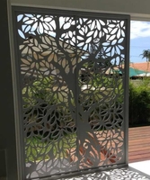 Clôture de jardin en métal, écrans décoratifs en aluminium découpés au laser, personnalisables, pour l'intimité, installation facile, sécurité extérieure