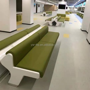 เก้าอี้รอสาธารณะหลายที่นั่งหรูหราทันสมัยจาก Frp สำหรับห้างสรรพสินค้าโรงเรียนโรงพยาบาลโรงแรมยิม - Product Image 5