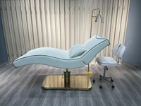 Nouveau Lit de Beauté Moderne Blanc en Forme de S, Table de Massage Électrique pour Tatouage, Lit de Traitement Facial Incurvé et Réglable pour Salon et Spa