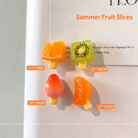 Aimants de réfrigérateur en plastique Art Déco, forme irrégulière, aimantés puissants, avec design de simulation alimentaire pour la décoration de la maison et de la cuisine