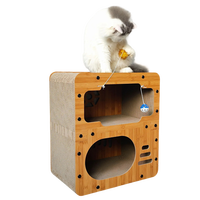 ICL-Durable intégré chat maison quatre saisons Vertical chat escalade cadre nid griffoir jouet résistant à l'usure chat maison