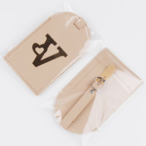 Nom personnalisé luxe à la mode doux <span class=keywords><strong>voyage</strong></span> étiquette de bagage lettres personnalisées cadeau Pu étiquette en cuir or estampillé résistant à l'eau - Product Image 6