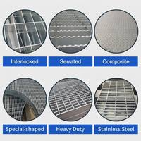 Grilles en acier galvanisé à chaud, plaques de plateforme et de passerelle revêtues de zinc pour sols et murs, couvercles de tranchées municipales, marches d'escalier
