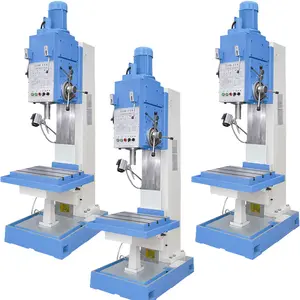 Z5150b-1 Chine Petite tête d'engrenage colonnes carrées perceuse verticale avec table croisée