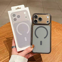 Coque de téléphone magnétique antichoc en TPU et PC Victor, épaisseur 2,0 mm, grande fenêtre pour appareil photo, transparente et anti-rayures, vente en gros