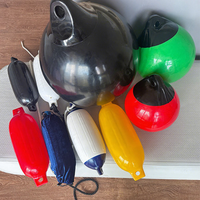 Garde-boue de bateau en plastique Accessoires de yacht Bouée d'ancre Bouée flottante Bouée de bateau à billes Flotteur gonflable
