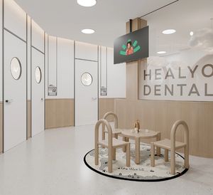 Interior Design ospedaliero dell'occhio dentale con planimetria 3D rendering disegni funzionanti porta finestra materiale di fornitura lista BIM supporto - Product Image 3