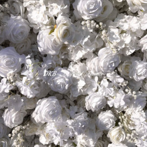 ฉากหลังดอกไม้ผ้าไหมเทียม 3 มิติ สำหรับงานแต่งงาน และฉากถ่ายภาพสำหรับตกแต่งเจ้าสาว - Product Image 5