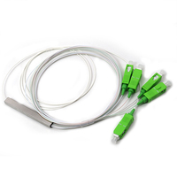 Répartiteur PLC extérieur en tube métallique 1x6 1x8 1x12 1x16, Répartiteur PLC monomode G657A à fibre nue, Répartiteur optique PLC