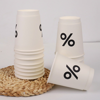 Gobelets en papier jetables à double paroi avec impression de logo personnalisé de calibre 90 8oz 12oz 16oz couvercles d'estampage réutilisables de café chaud écologique