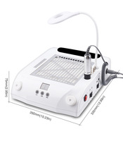 Perceuse à ongles 6 en 1 aspirateur oreiller à main lampe de Table à ongles Led Uv professionnelle 48w pour Salon de manucure