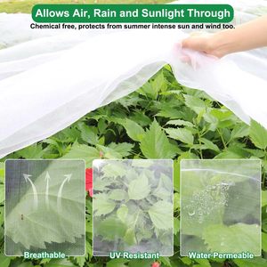 10 X 50FT 정원 메쉬 그물 장벽, 야채 블루 베리 관목을 위한 과일 나무 식물 그물 식물 행 커버 화면 보호 - Product Image 4