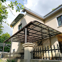 Nouvelle auvent manuelle en aluminium, pare-vent, pour portes et fenêtres, gazebo