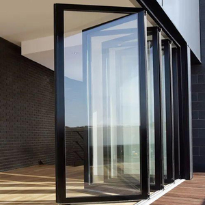 Puertas Corredizas Plegables de Vidrio Modernas y Energéticamente Eficientes para Jardín, con Vidrio Low-E y Diseño Impermeable para Uso en Exteriores de Villas - Product Image 3